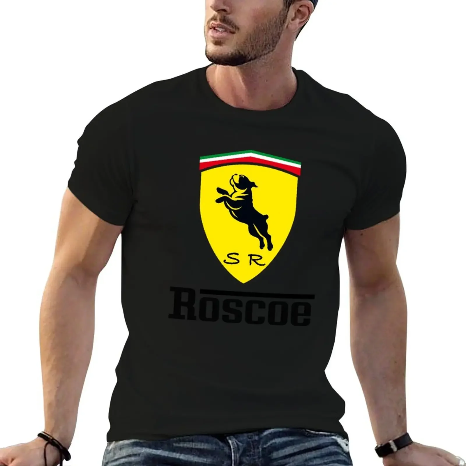 

Roscoe (Large) T-Shirt topping aesthetic clothes sublime vintage anime shirt Men's t shirts