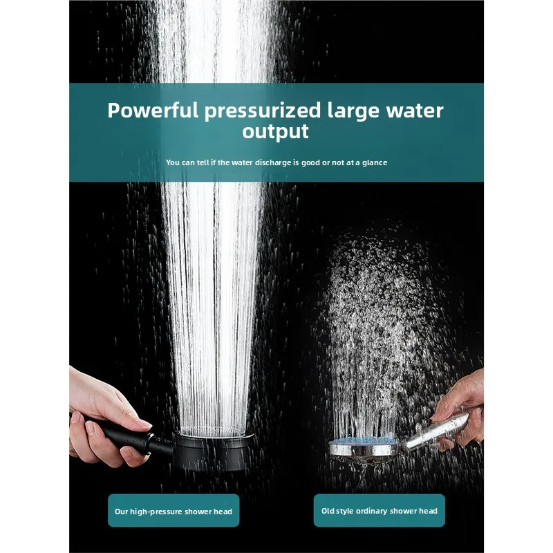 Supercharged Shower Head 304 Stainless Steel Set Household Pressurized Bath Yuba Room Electric Water Heater Faucet Shower