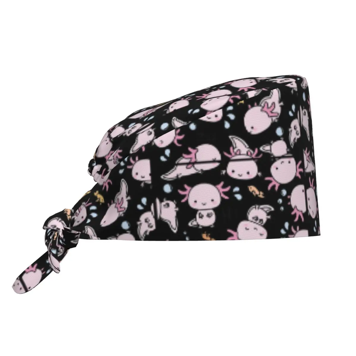 قبعة السباحة Axolotls فرك الطبيب قبعة جراحية للعمل للجنسين قبعات التمريض القابلة للتعديل لطبيب الأسنان