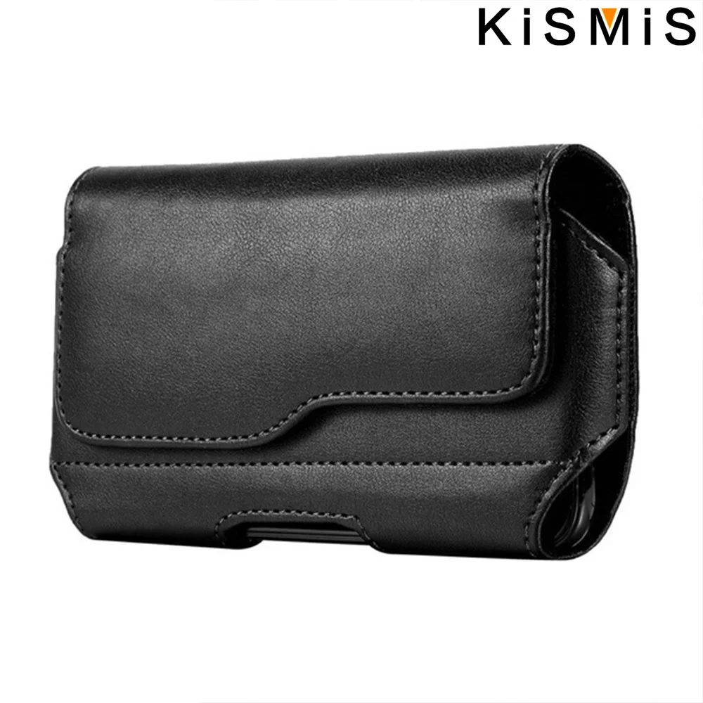 KISMIS-Étui de ceinture avec clip et boucle pour téléphone portable, fermeture magnétique, convient à tous les téléphones portables, TANAvailable