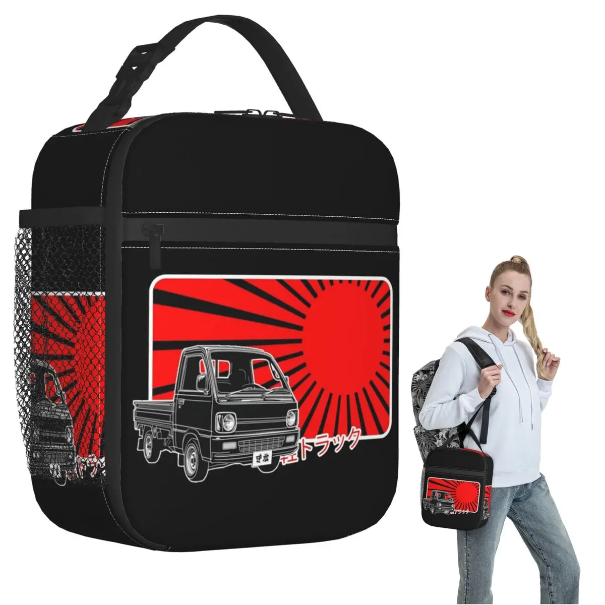 

Kei Truck Insulated Lunch Bag for Women Children Portable Food Boxes Thermal Lunch Box Tote