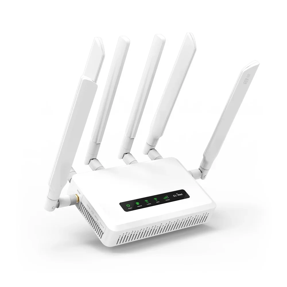 GL.iNet GL-X3000 (Spitz AX) 5G AX3000 Gateway Router, Wi-Fi 6, Multi-WAN, & Detachable Antennas, Dual-SIM, OpenVPN & WireGuard