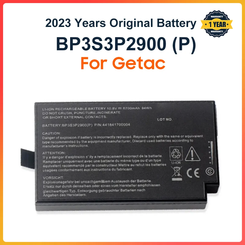 10.8V 8700mAh BP3S3P2900 Laptop Battery For Getac B300 B300X BP3S3P2900 (P) 4418144000490 3ICR19/66-3 94WH