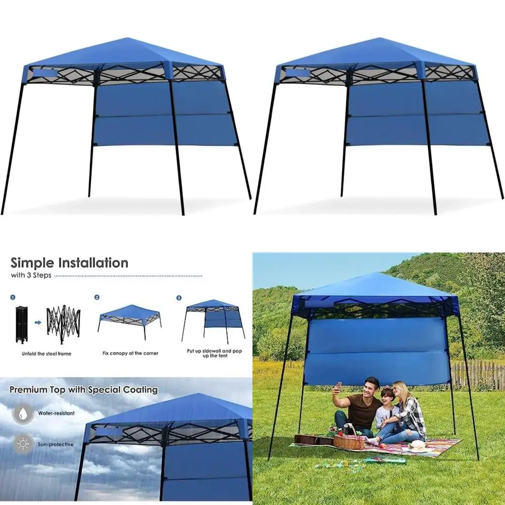

Portable Outdoor Instant Canopy Tent, Lightweight Compact Shelter, 7x7 Feet Pop-Up Backpack Tent, Ideal for Camping and Events
