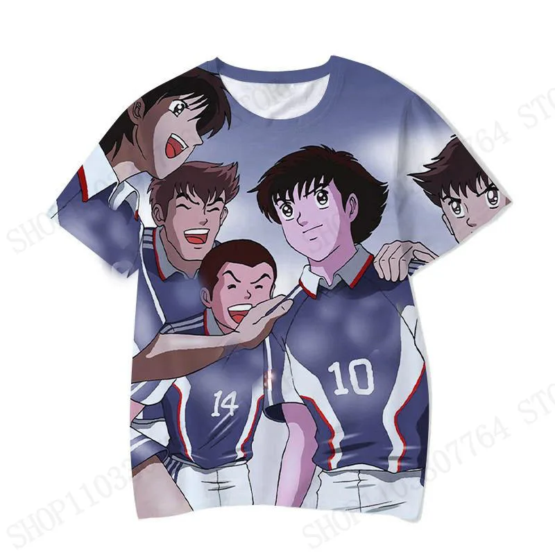 

Jersey Captain Tsubasa Benji Football 3D Print T-shirt Men Women Fashion Casual Short Sleeve T-shirt Kids Tops Tees Men Clothing