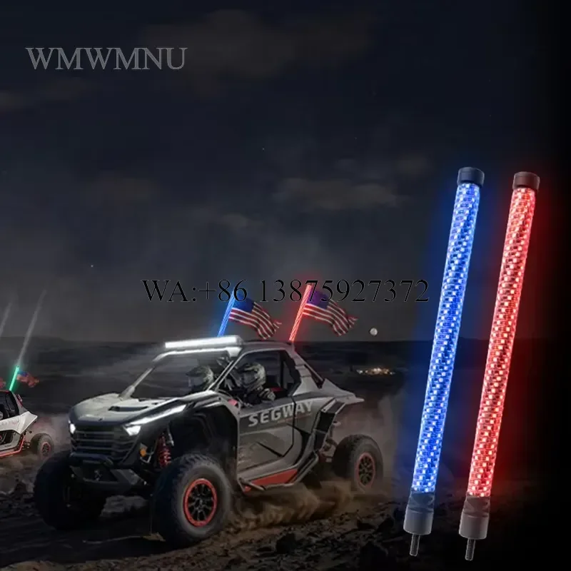 Wmwmnu LED Whip Light RGB App Control Brake Turn Signal Reverse Light 35W-55W IP67 for Sand Rail Buggy RZR UTV ATV