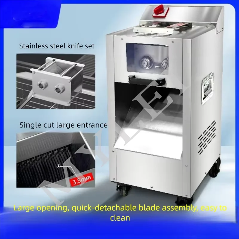 Electric Meat Cutting Machine 2200W Food Processing Commercial Vertical Meat Slicer Cutter Machines