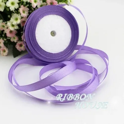 light purple  Single Face Satin Ribbon Wholesale Gift Wrapping Christmas ribbons