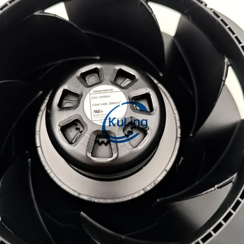 For K3G225-RE07-03 K3G225-RE07-05 AC230V Original German EC Imported Centrifugal Fan