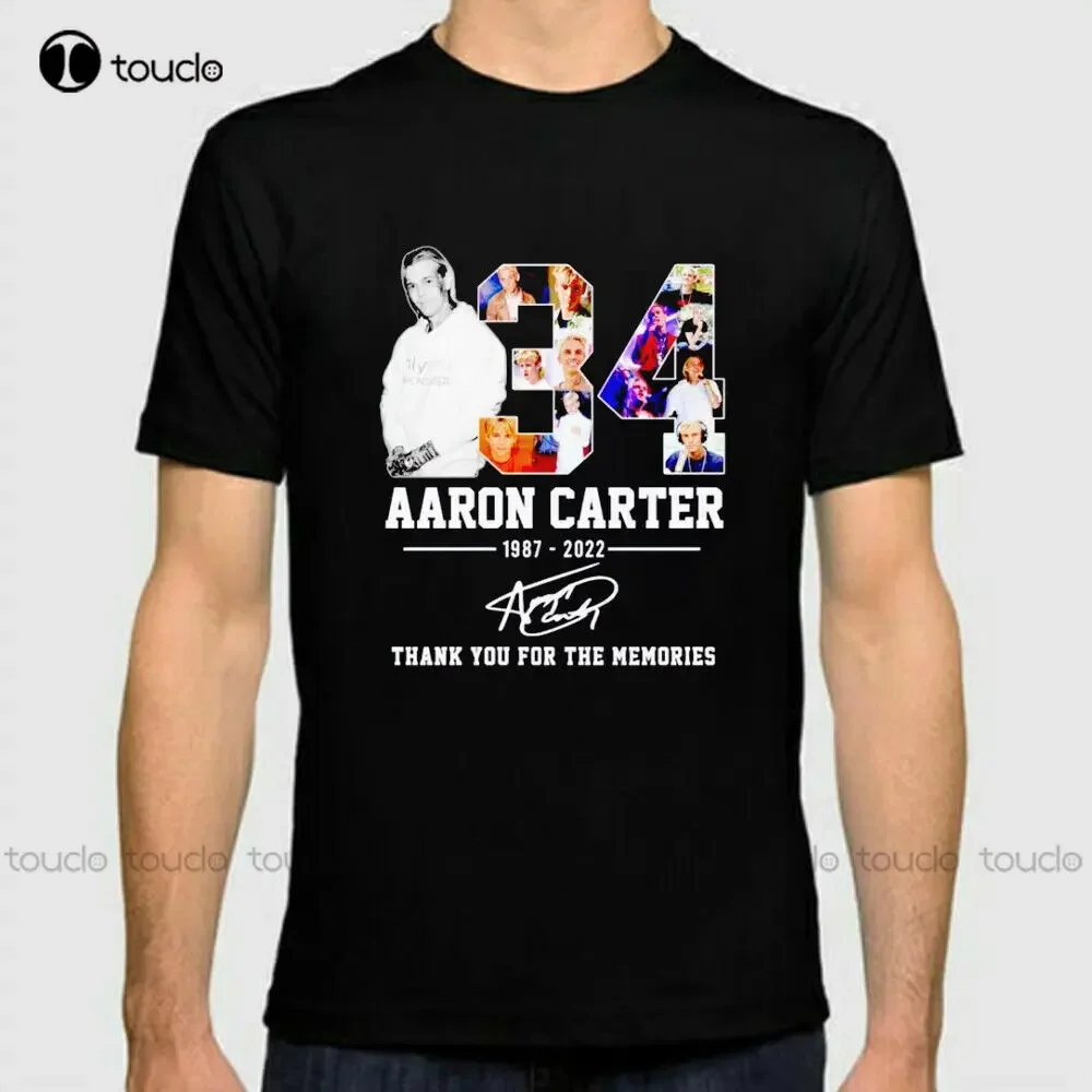 New Popular Aaron Carter 1987 2022 Thank You For The Memories Cotton Shirt Outdoor Simple Vintag Casual T Shirts Xs-5Xl Unisex