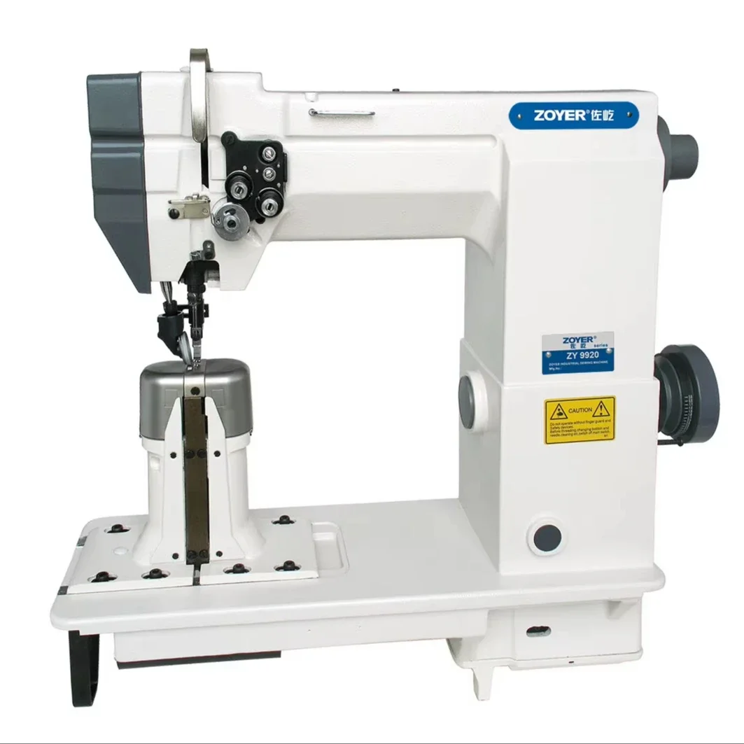 ZY9920 Double Needle Post Bed Shoes Upper Stitching Machine Lockstitch Industrial Sewing Machine
