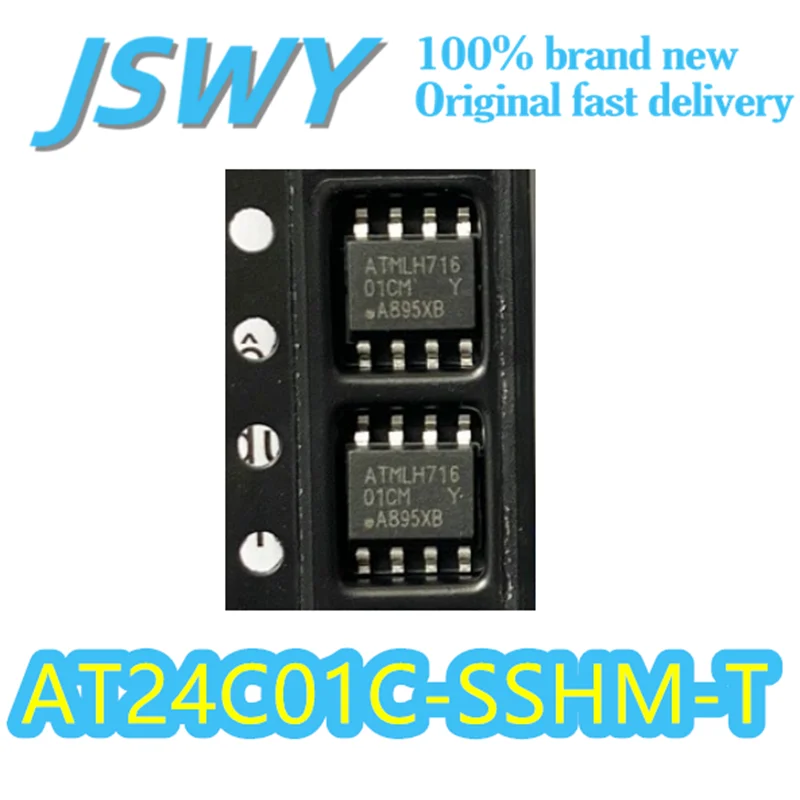 

(10/50 pieces) AT24C01C-SSHM-T Original 1Kbit EEPROM memory AT24C01C patch SOP-8 electronic spot
