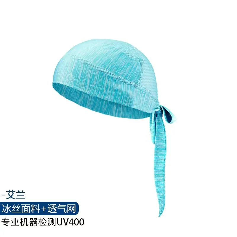 Summer icesilk sunscreen headscarf riding motorcycle breathable pirate hat outdoor running fishing equipment mountaineering hat