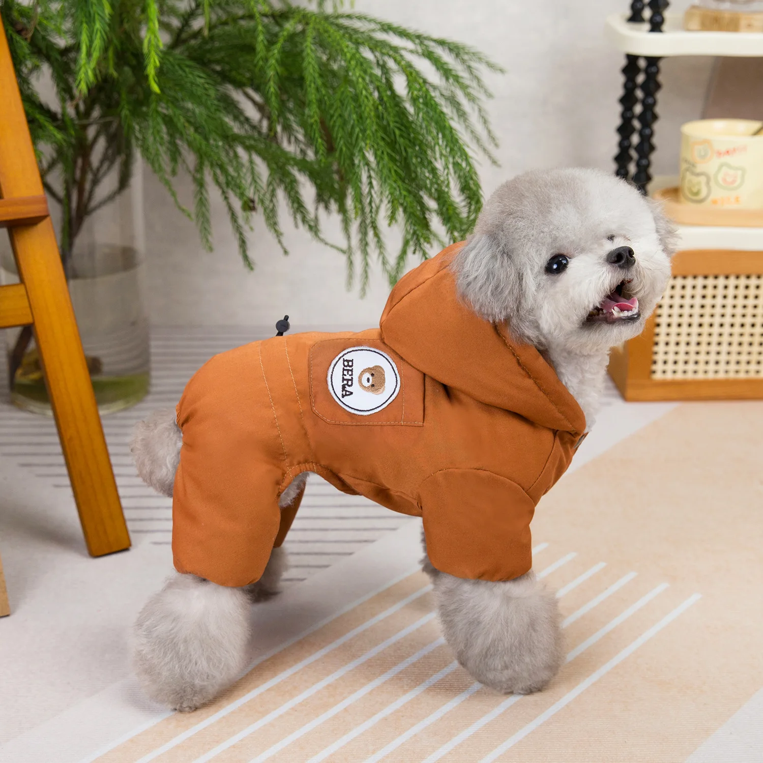 Pet Four Legged Parkas Dog Jumpsuit Clothes Pet Dogs Four Legged Coat Puppy Clothes Dogs Pajamas Dog Clothes Winter