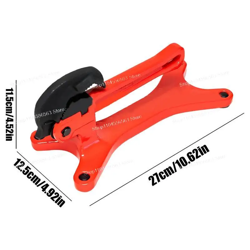 Pipe Clamp with Solid Base and Spring-Loaded Jaws, Aluminum Alloy Portable Multi-Function Gear Vise for Piping