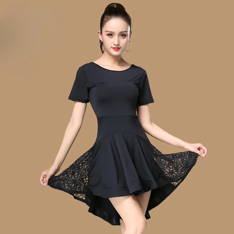 Dance Wear Lace Sexy Clothes Latin Dance Clothing Women Dance Training Dress Performance Dress Dress Samba Line Suit Costume