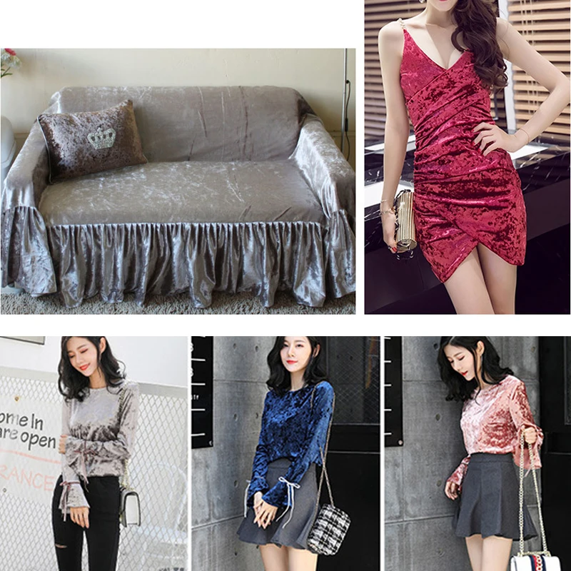 Hochwertiger elastischer Diamant-Samtstoff für Damen-Abendkleider, dekorative Sofabezüge mit Hintergrund, DIY-Kleidungsstoffe