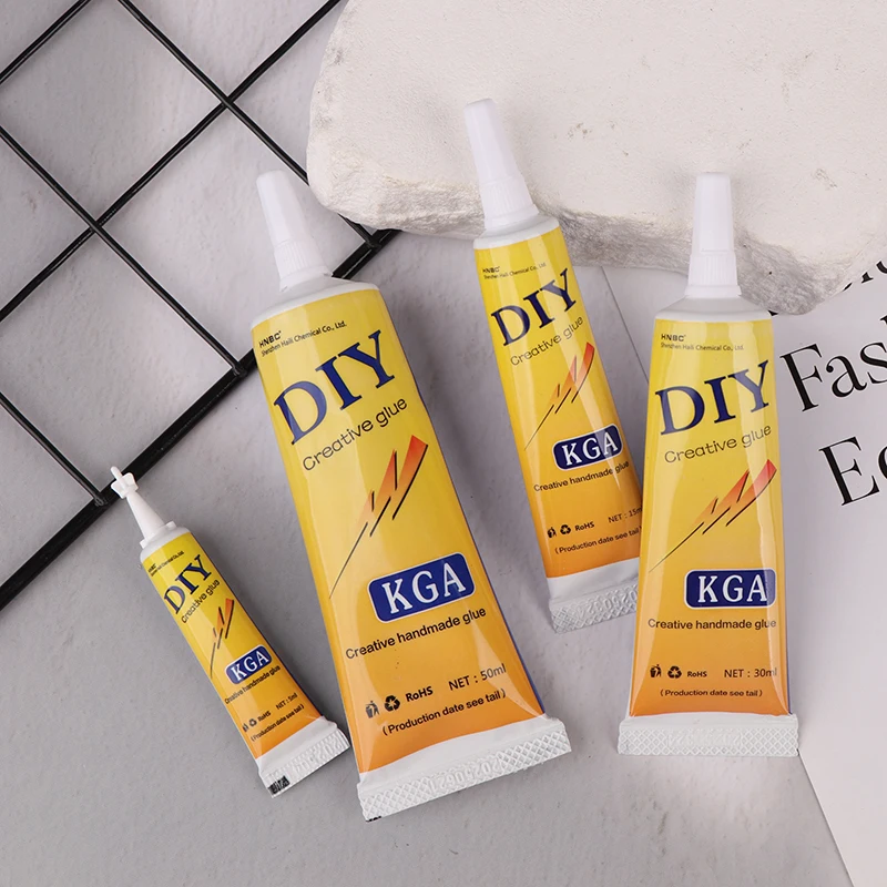 5pcs Handcrafted DIY Adhesive Transparent Puzzle, Button Strong Glue for Children's Crafts Non-Woven Fabric Model with Hemp Rope