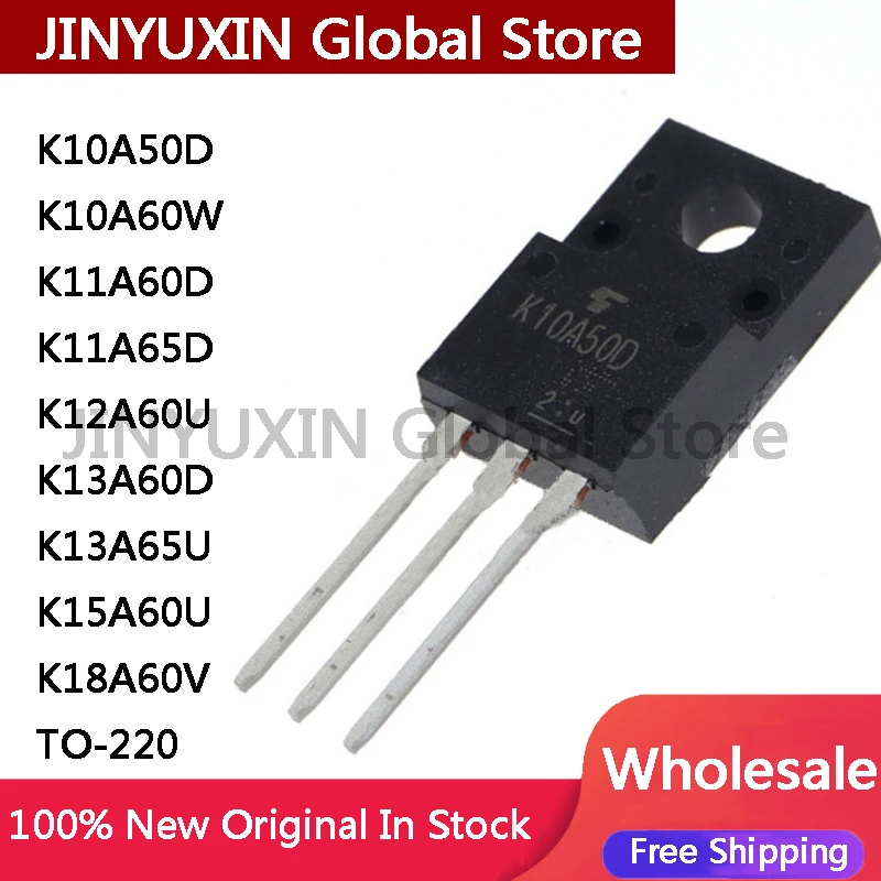 10Pcs K10A50D K10A60W K11A60D K11A65D K12A60U K13A60D K13A65U K15A60U K18A60V TO-220 10A 11A 12A 13A 15A 18A 12A 500V 600V 650V