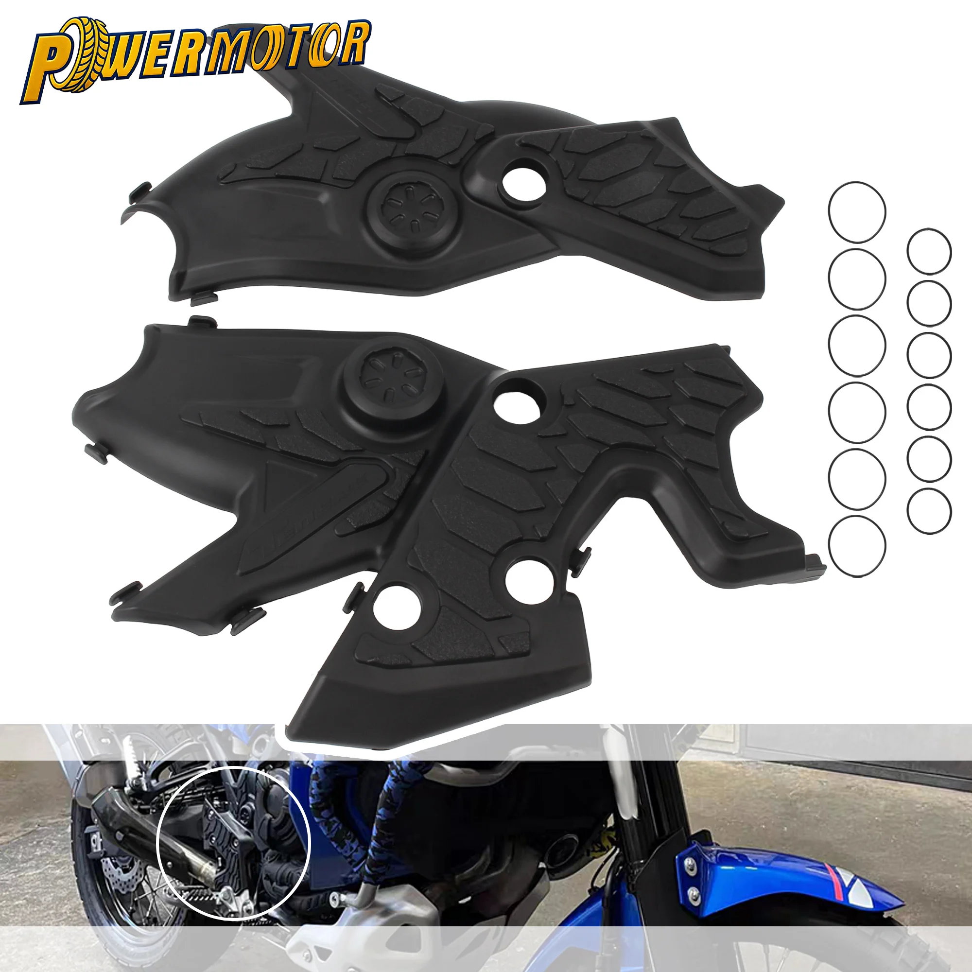 

For Yamaha Tenere 700 Motorcycle Side Cover Protector Guard Enduro T700 T7 XTZ70 Motocross Fairing Body Frame Cap Accessories