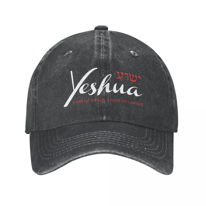 

Y2K Vintage Jesus Christ Yeshua King Of Kings Lord Of Lords Baseball Cap Unisex Distressed Washed Headwear Adjustable Caps Hat