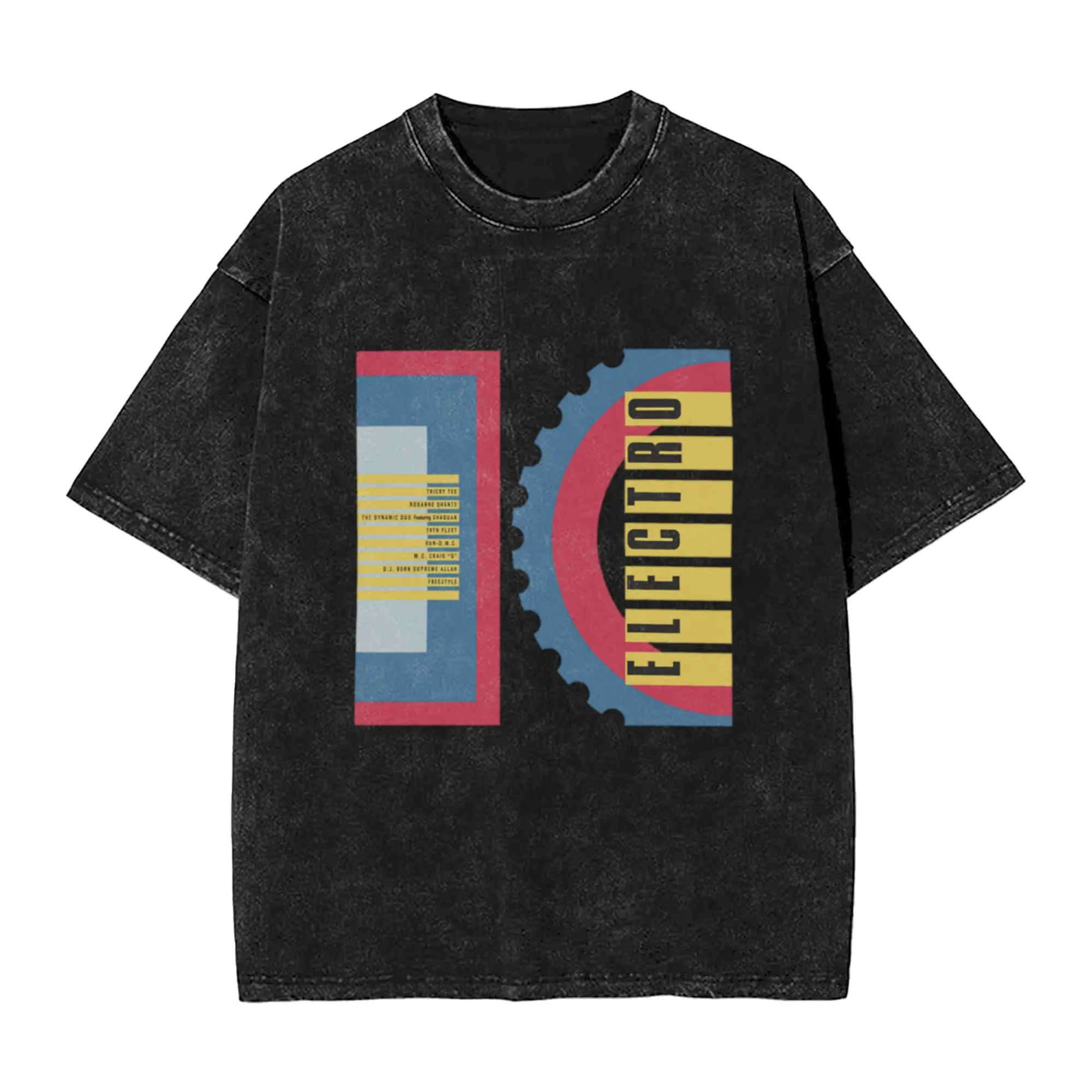 Electro 10 Old School Hip Hop Unique Trendy A Vintage Oversized Cotton Unisex T-Shirts