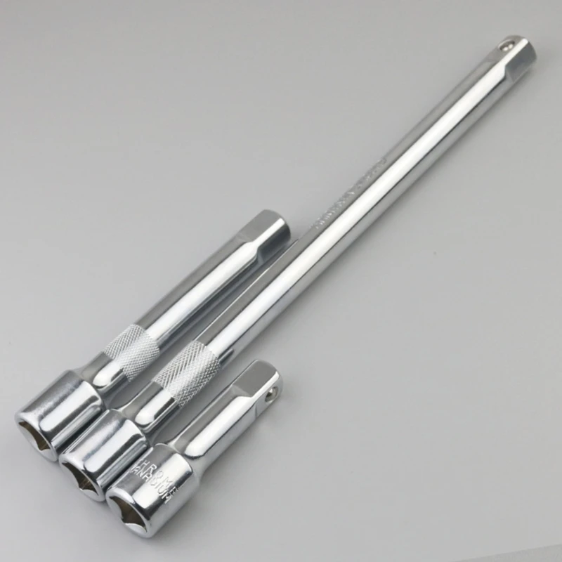 Socket Ratchet Wrench Extension Bar 1/4 3/8 CRV 50/75/100/125/150/250mm Bar Sleeve Connecting Rod Steering