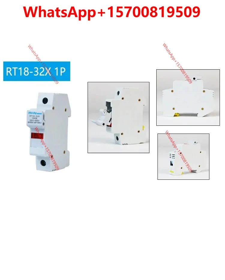 10 шт. предохранителей RT18-32 X, 10*38 мм, 1P, для монтажа на DIN-рейку, новая модель с подсветкой R015