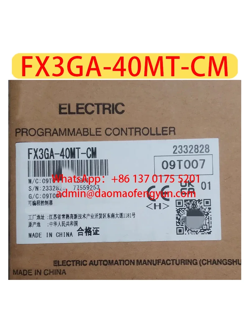 

FX3GA-40MT-CM Brand New PLC Programmable Controller Original Genuine，FX3GA 40MT CM，Fast shipping