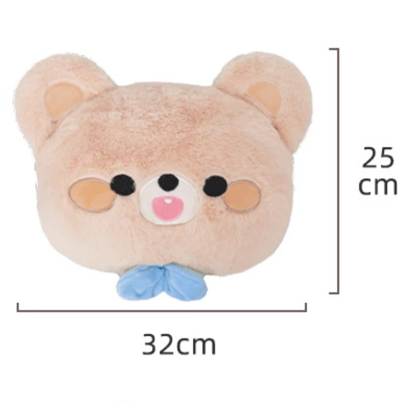 Poduszka pod szyję do samochodu urocza pluszowa kreskówka kokardka niedźwiedź podróżna poduszka podróżna szyi poduszka zagłówek Kawaii akcesoria do wnętrza samochodu — zdjęcie 7