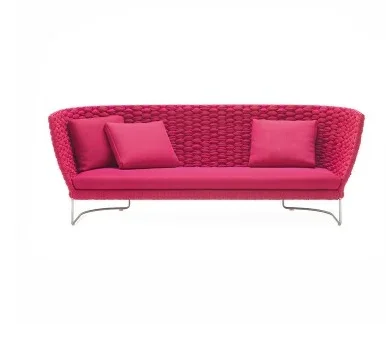 

Outdoor rope-woven sofa balcony online celebrities lazy people lie in bed creative residential garden chair combination