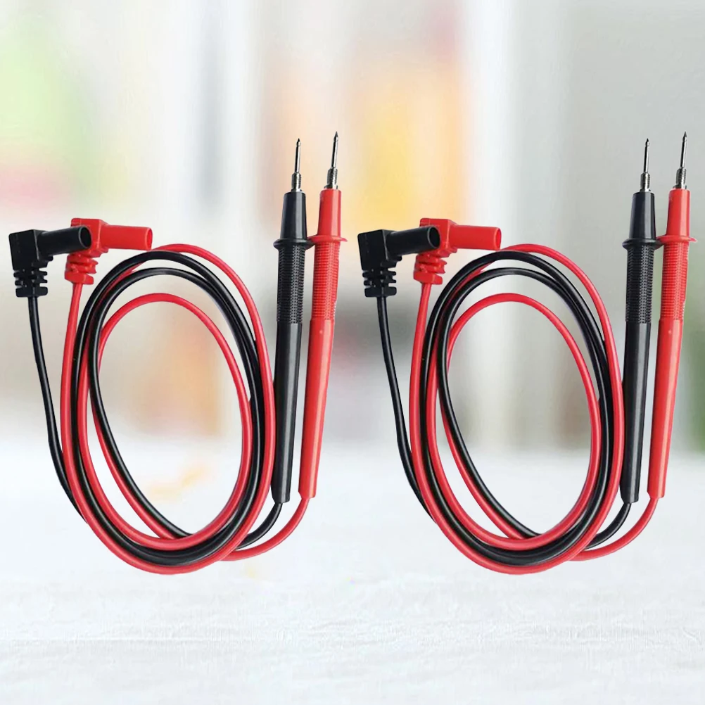 

2 Sets Test Pen Digital Multimeter Leads Universal Probes Cables 1000V 10A Anti-Slip Rubber Ideal Laboratory Factory Household
