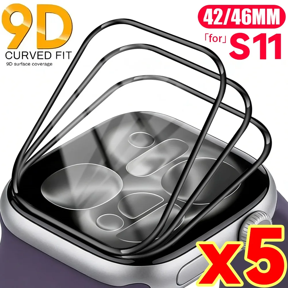 

1-5PCS HD Screen Protector for Apple Watch Series 11 42MM 46MM Anti-scratch PMMA Soft Protective Film Accessories for Watch S11