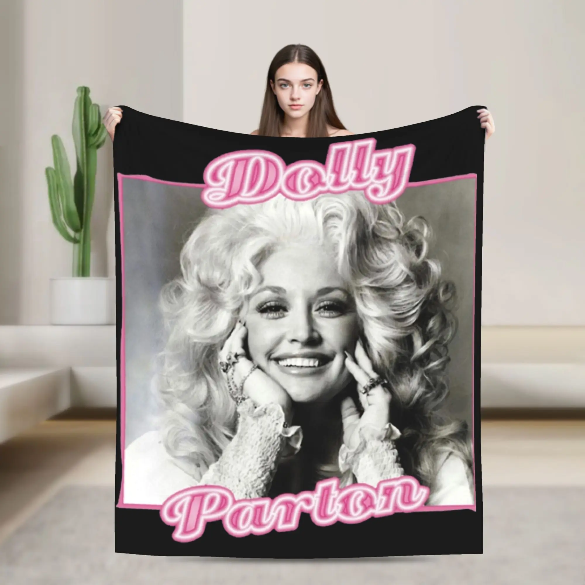 RIP Dolly Parton Blanket Multi-size Soft Fuzzy Plush  Throw Blankets for Couch Sofa and Bed