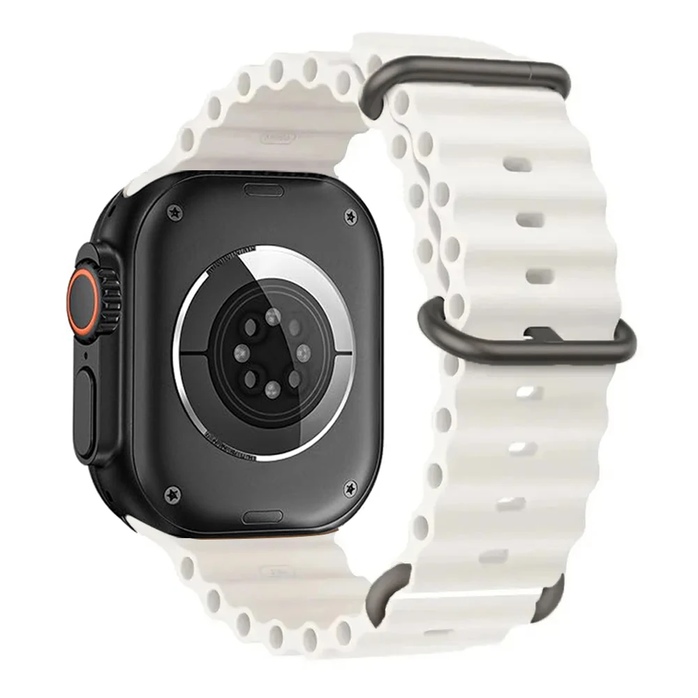Ocean Band per Apple watch Ultra 49mm Serie 10 9 7 8 5 6 45mm 46mm 42mm 44mm 40mm 41mm Bracciale in silicone correa iWatch SE Strap