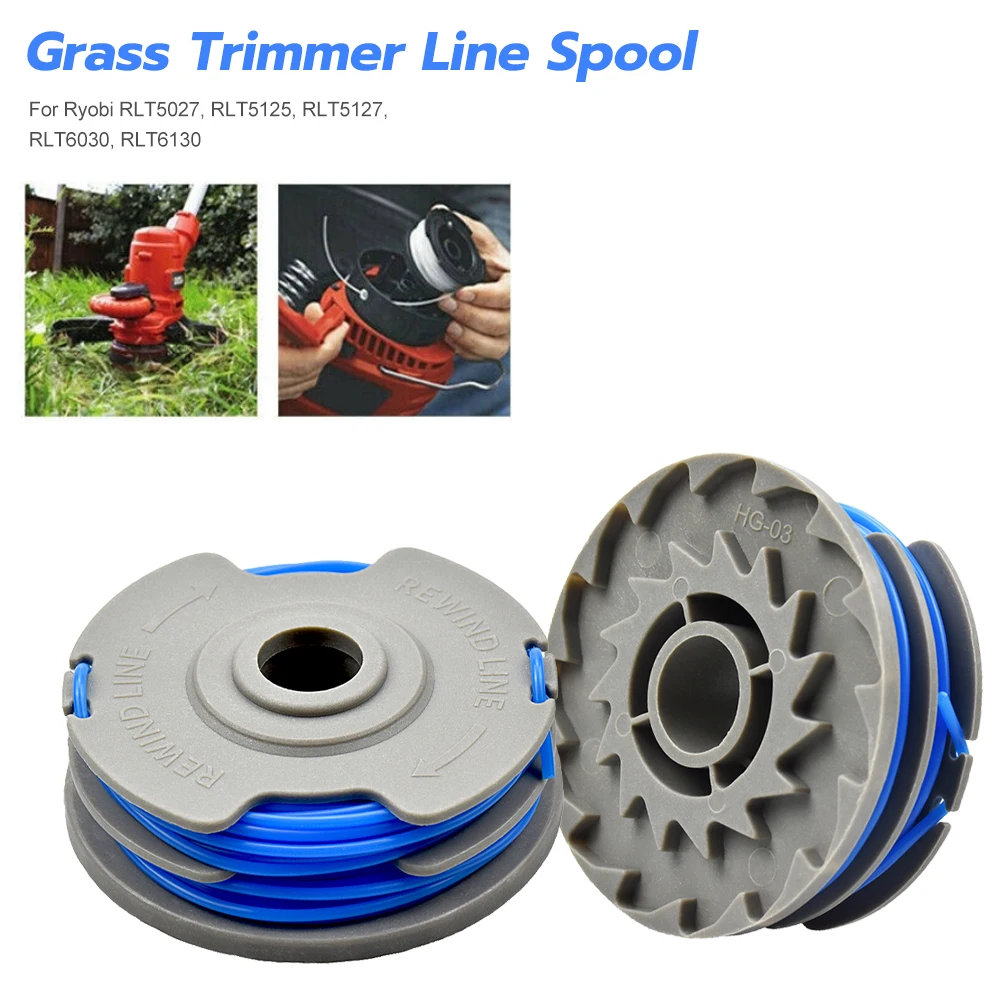 

Nylon Grass-cutting Rope for Ryobi RLT5027, RLT5125, RLT5127, RLT6030, RLT6130 Grass Trimmer Replacement Thread Spool