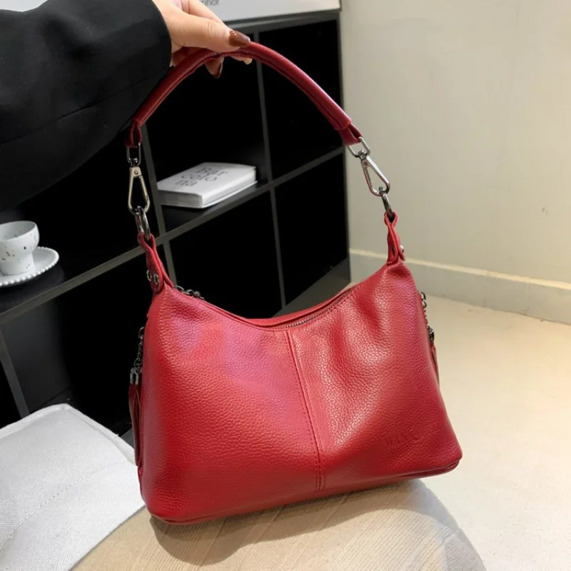 

Leather Tote Bag With Braided Handle For Women With Textural Elegance And Mixed Material Design