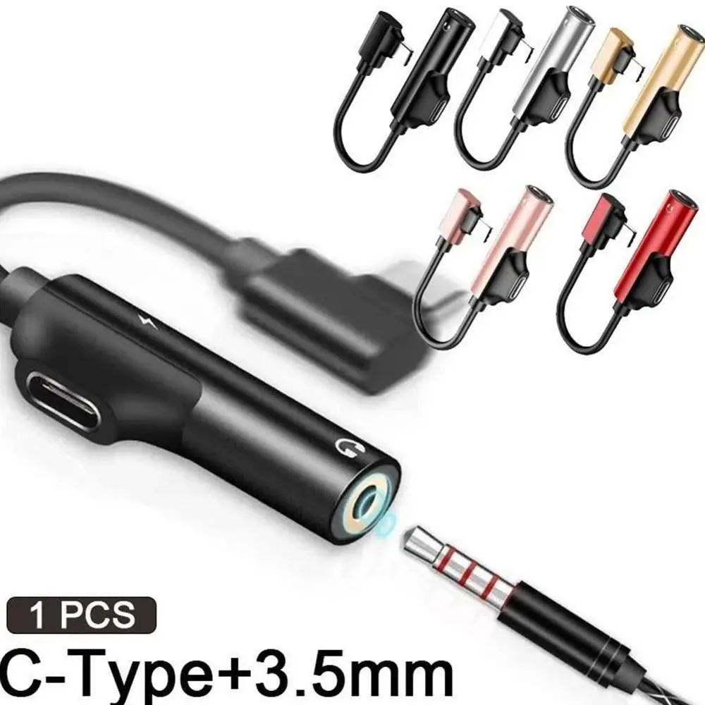 

Mini Adapter Usb-C 2 In 1 Headphone Adapter Type C Adapter Audio Adapter Type C To 3.5mm Jack Aux Cable Type C Audio Splitter