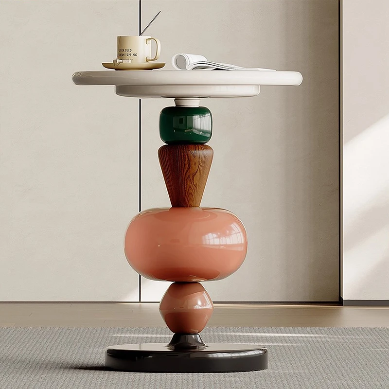 

Luxury Living Room Coffee Table Decoration Modern Japanese Antique Side Table Transform Aesthetic Mesa Auxiliar Home Furniture