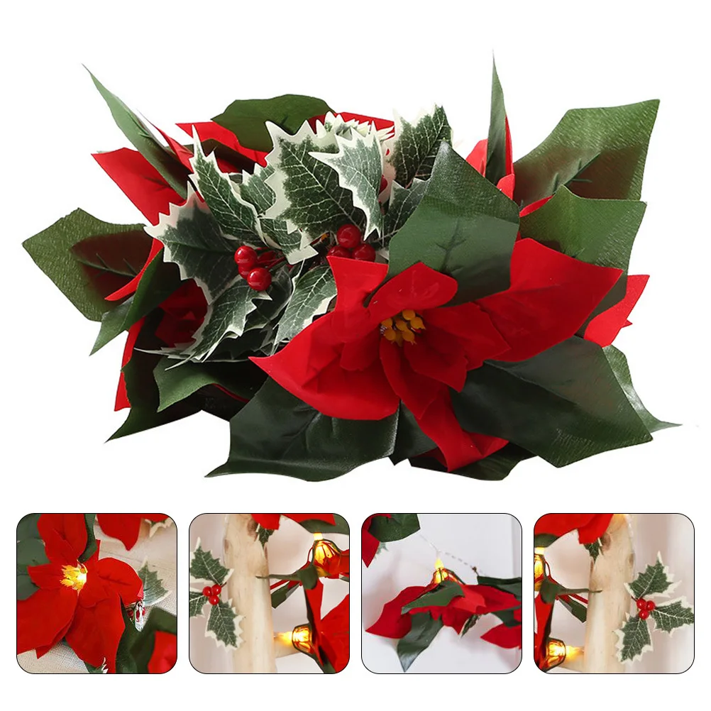 

1Set Christmas LED Light String Premium Plastic Warm Illumination Decor for Wall Window Door Indoor Outdoor Festival Home Xmas