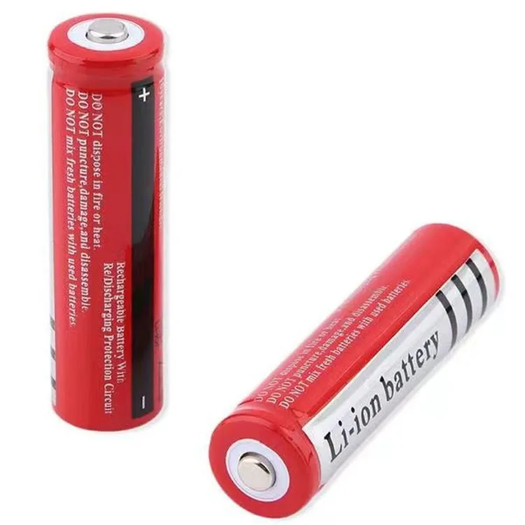 Batterie Lithium-ion Rechargeable 4800mAh 18650, 3.7V, avec pointe supérieure, cellule d'alimentation haute capacité pour lampe frontale/Vape/jouets, 6 pièces