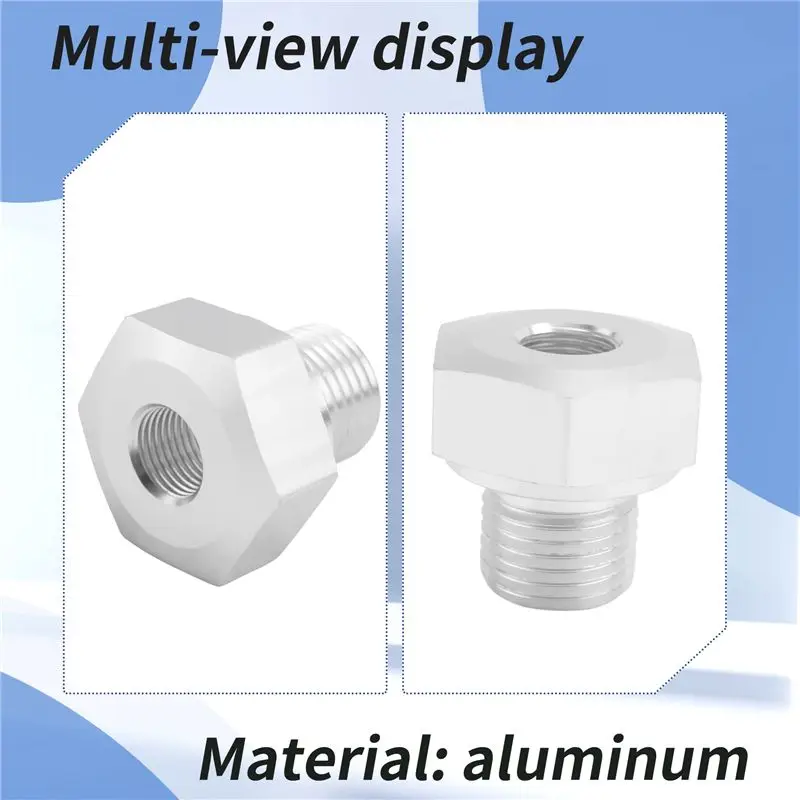 AU33-Practical Oil Pressure Adapter Fitting LS Swap Gauge Sensor Adapter M16X1.5 M12X1.5 1/8 Connector NPT Connectors