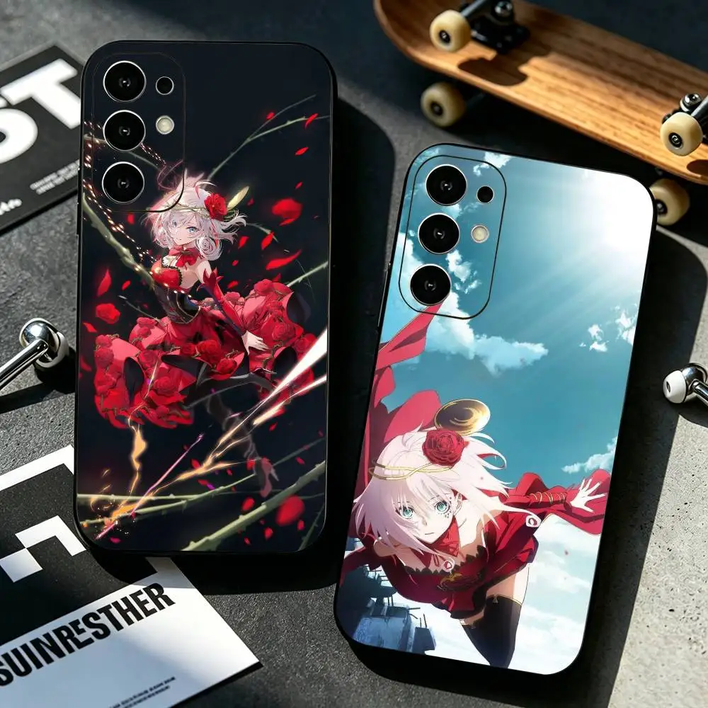 Coque de téléphone en silicone souple noire pour Samsung S25, S24, S21, S22, S23, S30, Ultra, S20, Plus, Fe, avec motif Takt Op Destiny Anime