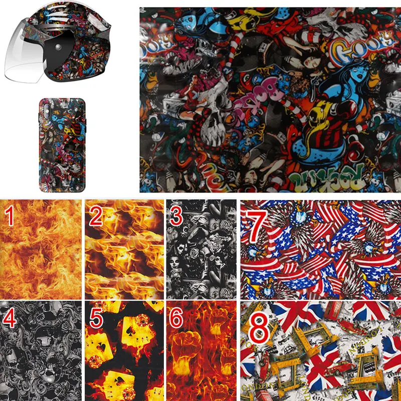 Переводная гидропогружная пленка PVA Лазерная пленка Dip для украшения автомобильного шлема мотоцикла