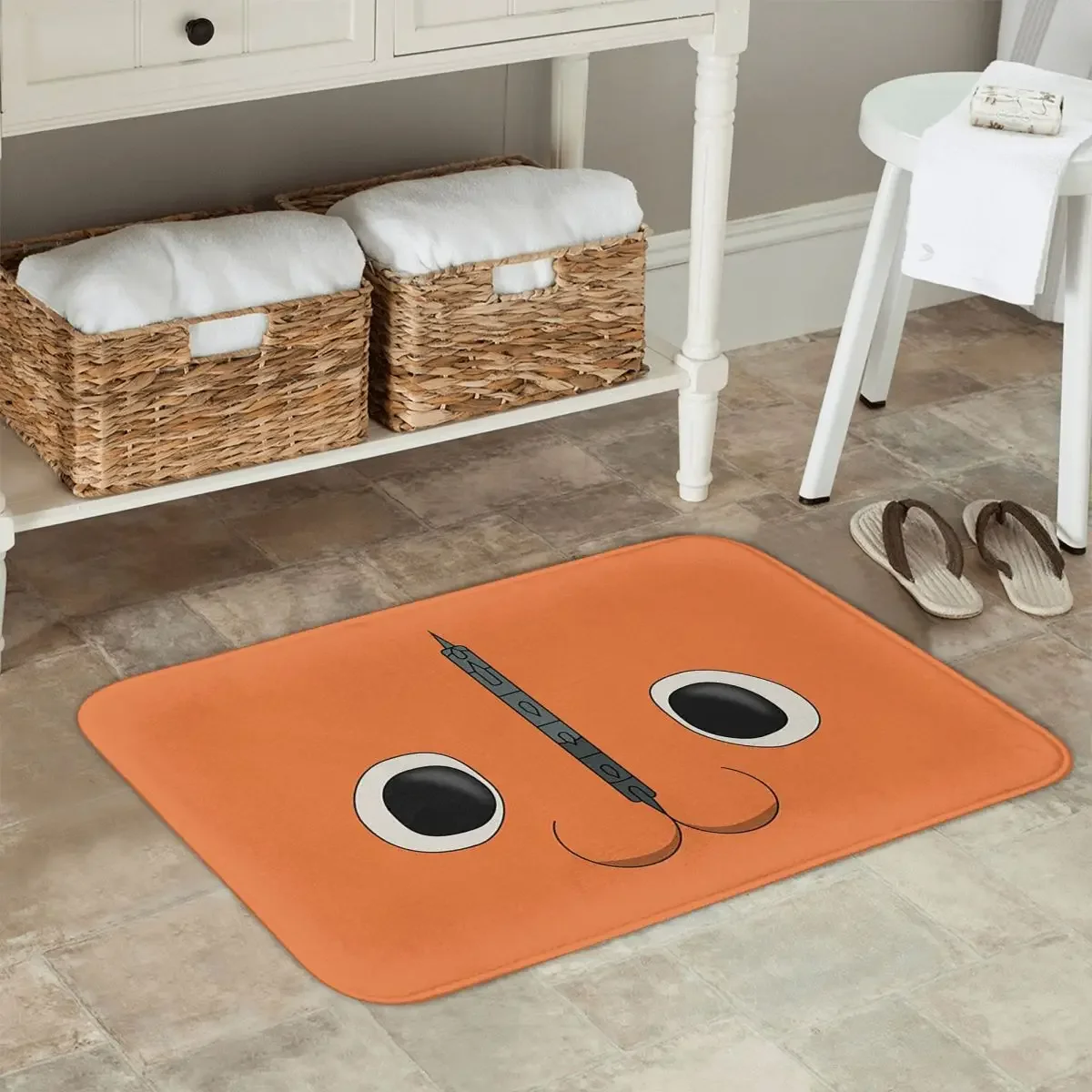 Chainsaw Man Pochita Doormat Kitchen Entrance Home Floor Mat Anti-slip Carpet Rug for Balcony Footpad Mats