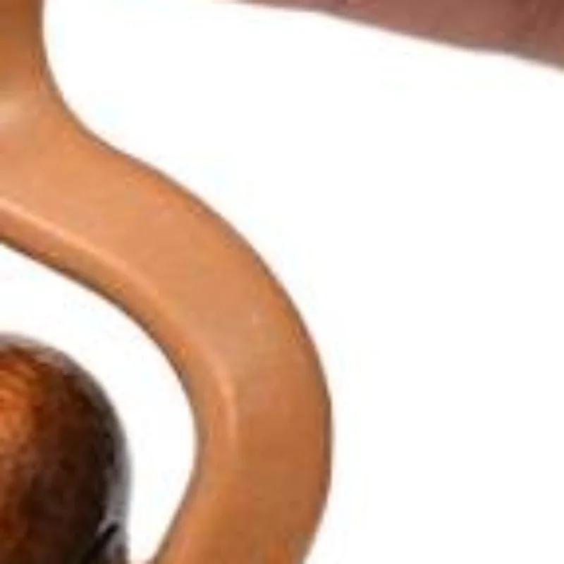 

1pcs New Quality Wooden Massage Roller Handheld Muscle Relief For Neck, Shoulders, Head Promotes Circulation Home & Office Use