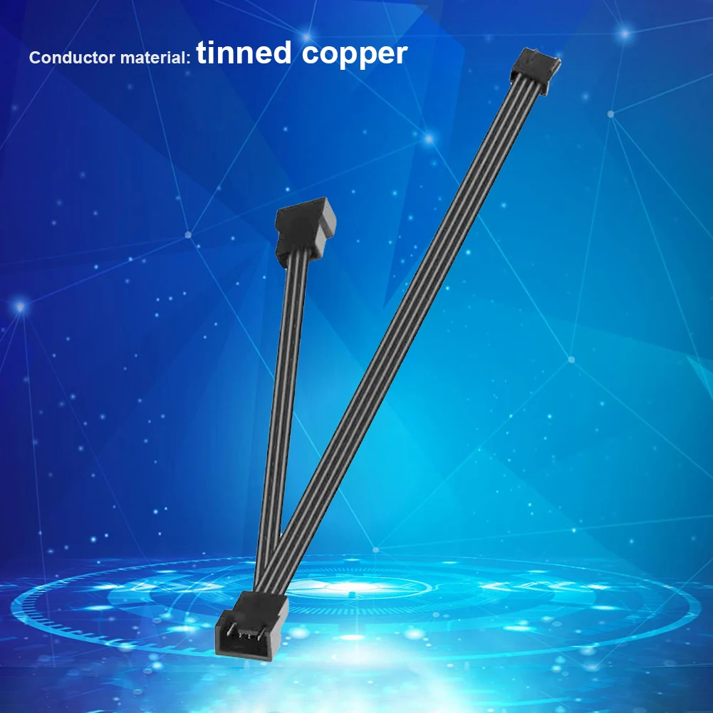 Portable PWM Adapter Cable 5/6 Ways Connector Cable Adapter Female To Male Pwm Fan Cable PVC Insulation Material for PC Case Fan