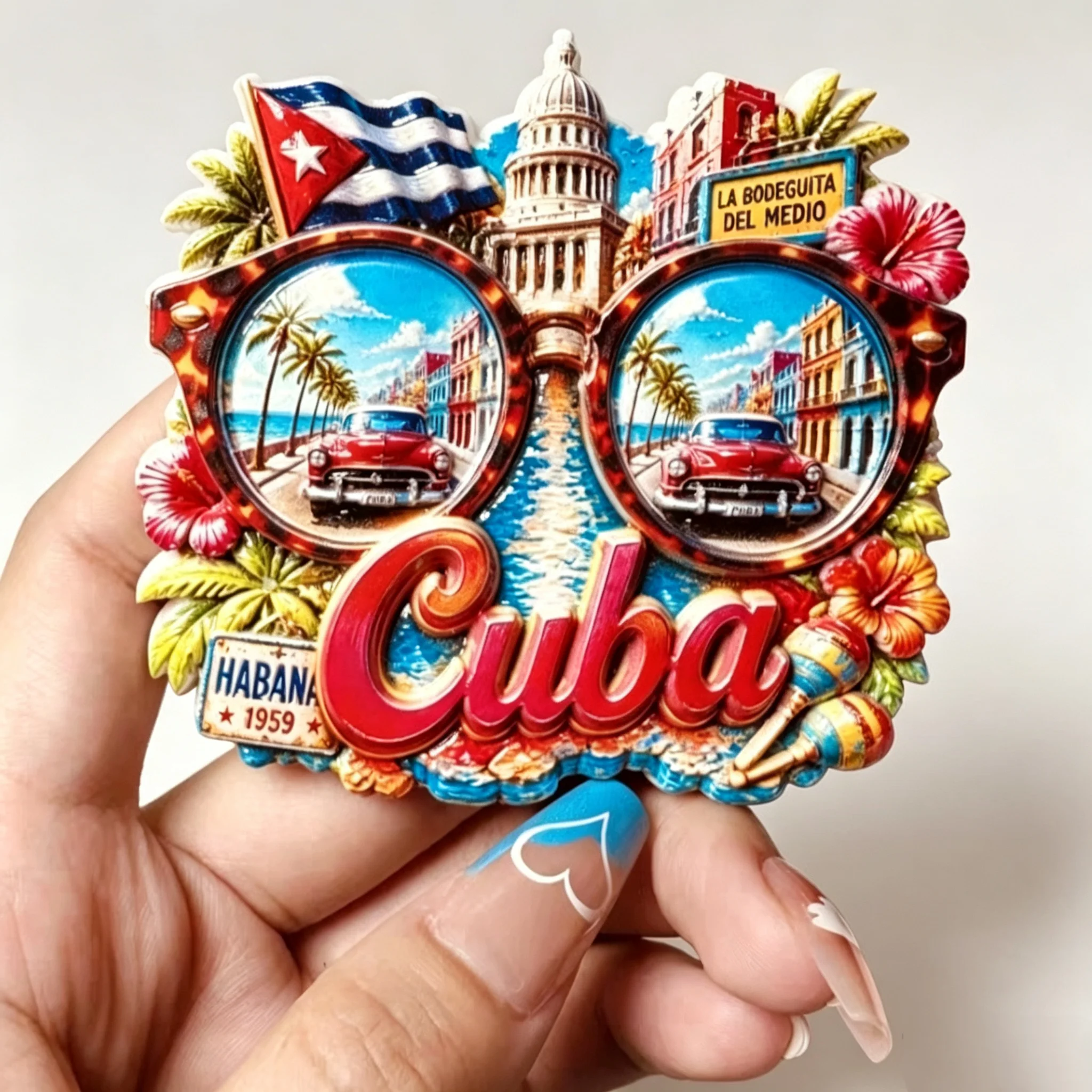 Africa  Cuba  3D Fridge Magnets Tourism Souvenir Refrigerator Magnets Sticker