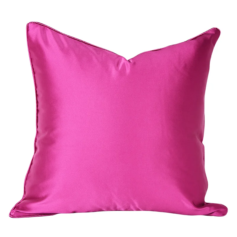 DAVINRICH Impressionistic Painter Style Cushion Covers Naked Pink Flowers Jacquard Art Throw Pillow Case 45x45cm Chic Home Décor