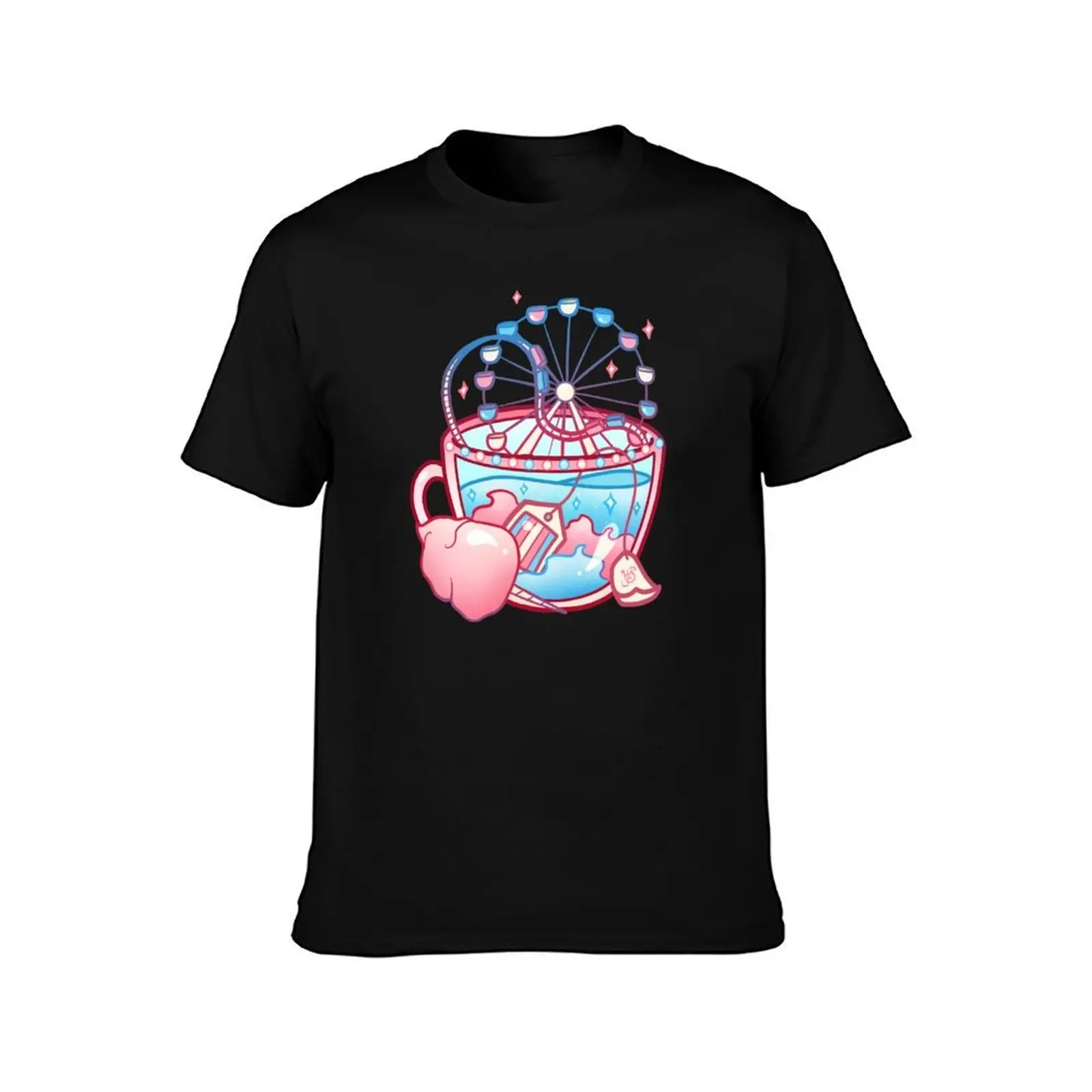 Pride Flag Teacup - Cotton Candy Transgender T-Shirt Summer Sports Quick Dry T-Shirt